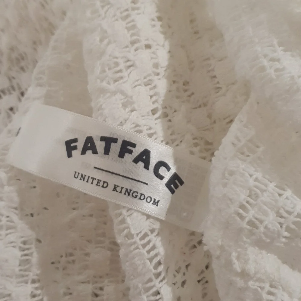 Fatface Size 12 White Top 100% Cotton - Picture 6 of 7